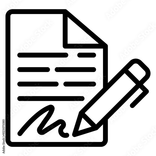 Contract Crafter Vector Design Icon Style