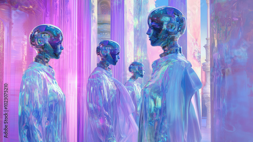 artificial intelligence, ai, iridescent, security of the IT system when the world is managed by AI