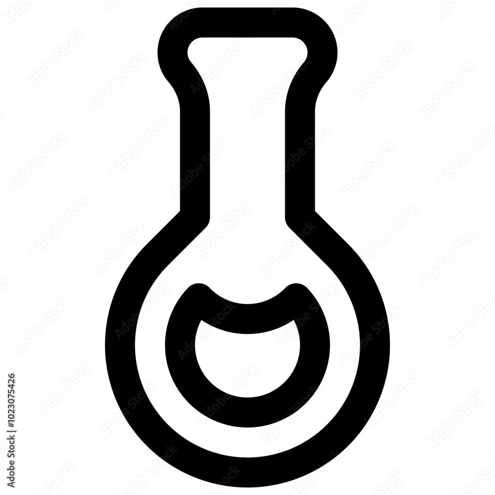 Florence flask. Editable stroke vector icon. Florence flask. Editable stroke vector icon.