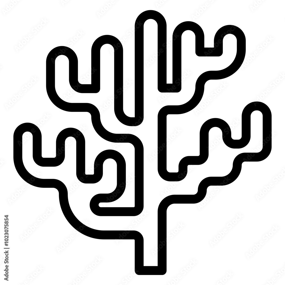 Leafy Lagoon Vector Design Icon Style