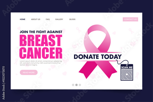 breast cancer donate now website banner