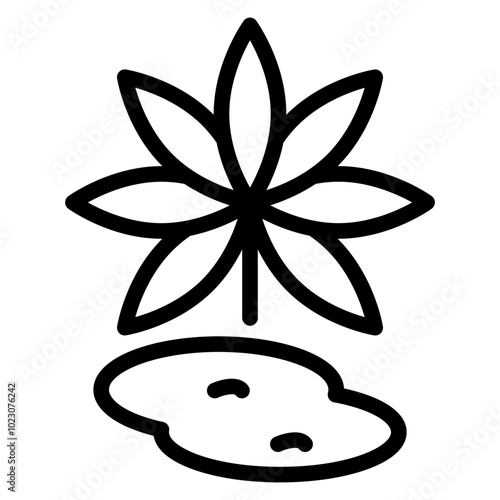 Sativa Splash Vector Design Icon Style