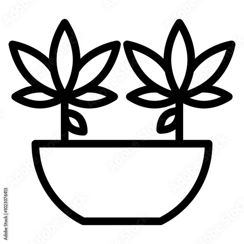 Kush Knot Vector Design Icon Style