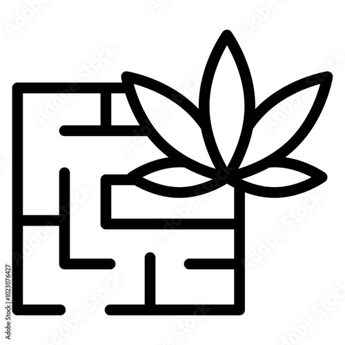 Mary Jane Maze Vector Design Icon Style