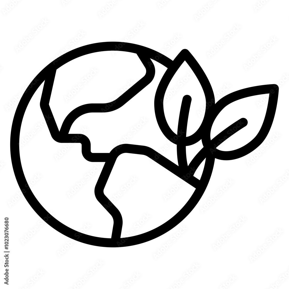 Green Globe Vector Design Icon Style