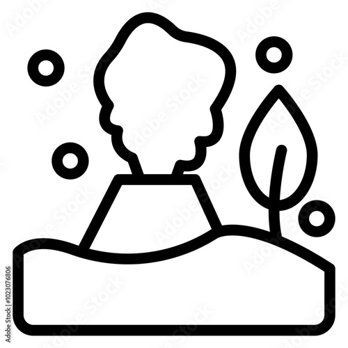 Green Geyser Vector Design Icon Style