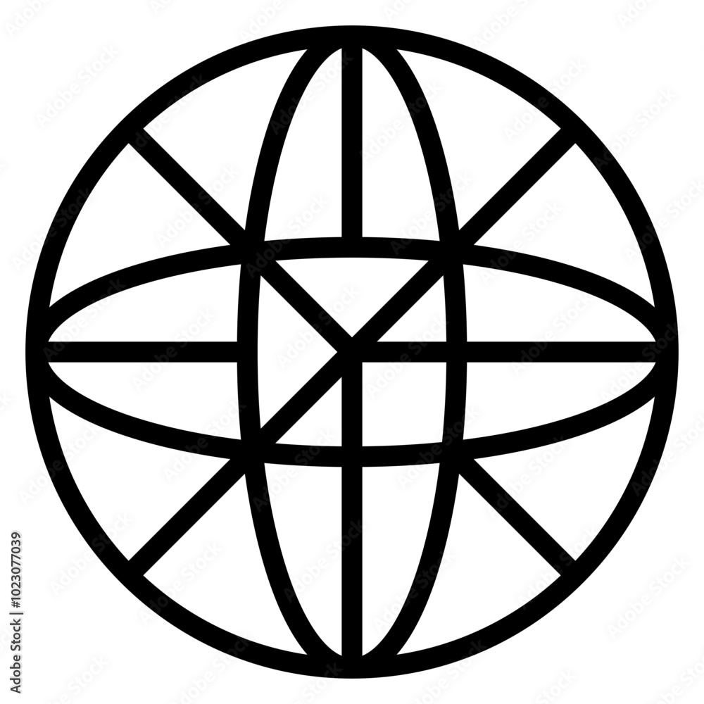 Synth Sphere Vector Design Icon Style Synth Sphere Vector Design Icon Style