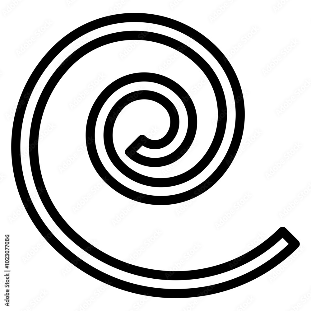 Synth Spiral Vector Design Icon Style Synth Spiral Vector Design Icon Style