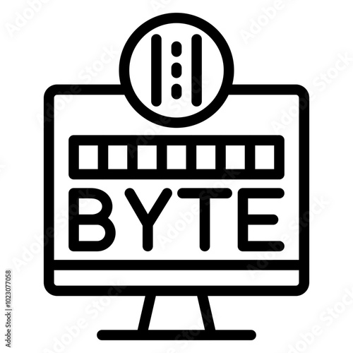Byte Boulevard Vector Design Icon Style