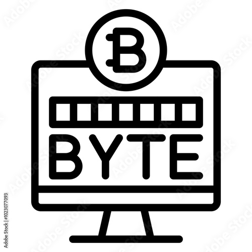 Byte Burst Vector Design Icon Style