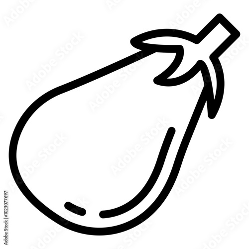 Eggplant Vector Design Icon Style