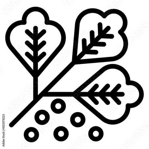 Coriander Vector Design Icon Style