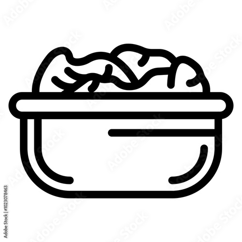 Butter Lettuce Vector Design Icon Style