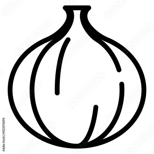 White Onion Vector Design Icon Style