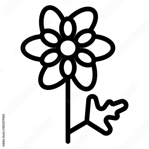 Chrysanthemum Greens Vector Design Icon Style