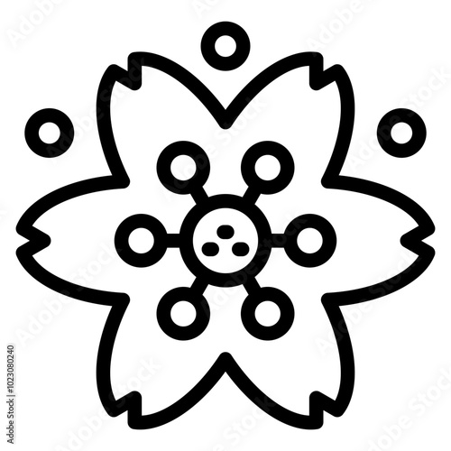 Blossom Boulevard Vector Design Icon Style