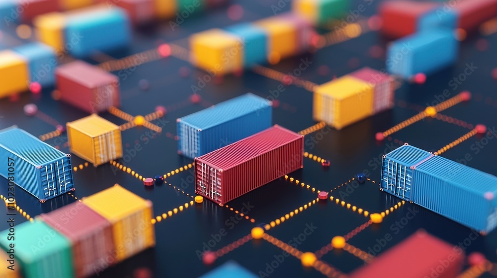 Global Logistics Network Shipping Containers Cargo Trade Supply Chain Management Int Global Logistics Network Shipping Containers Cargo Trade Supply Chain Management Int