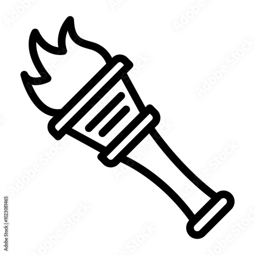 Triumph Torch Vector Design Icon Style