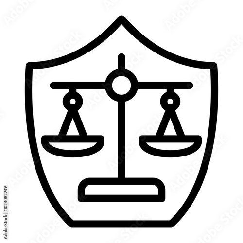Fairness Crest Vector Design Icon Style