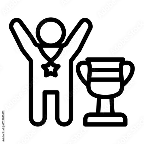 Fairness Champion Vector Design Icon Style