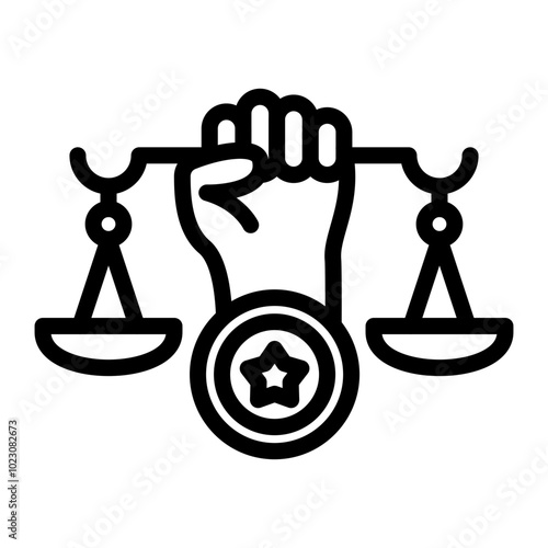 Equality Token Vector Design Icon Style