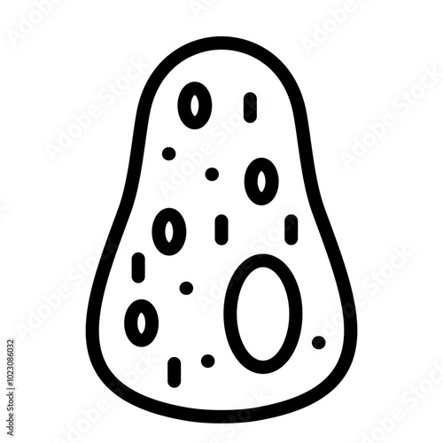 Fungi Cell Vector Design Icon Style