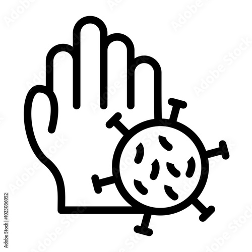 Viral Infection Vector Design Icon Style