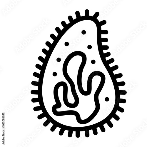 Parasite Emblem Vector Design Icon Style