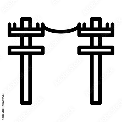 Transmit Link Vector Design Icon Style