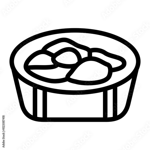 Osso Buco Vector Design Icon Style