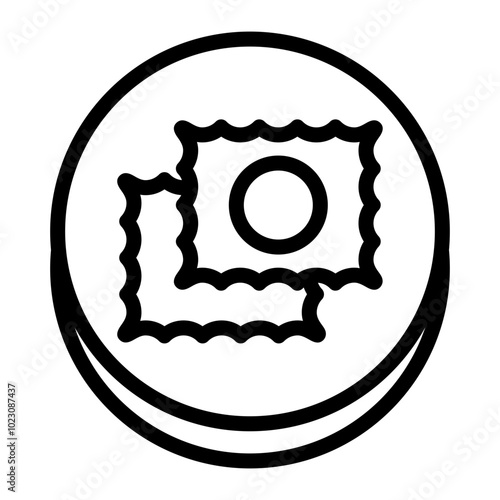 Ravioli Vector Design Icon Style