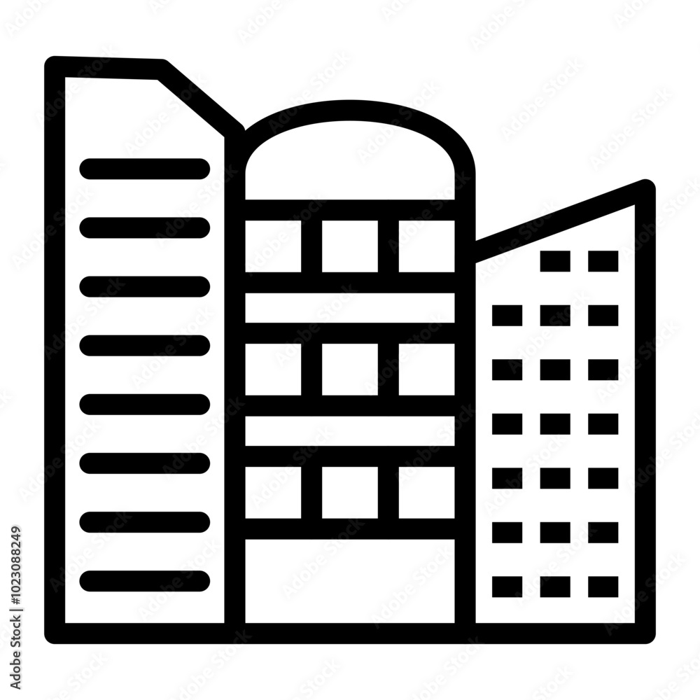 Cityscape Harmony Vector Design Icon Style Cityscape Harmony Vector Design Icon Style