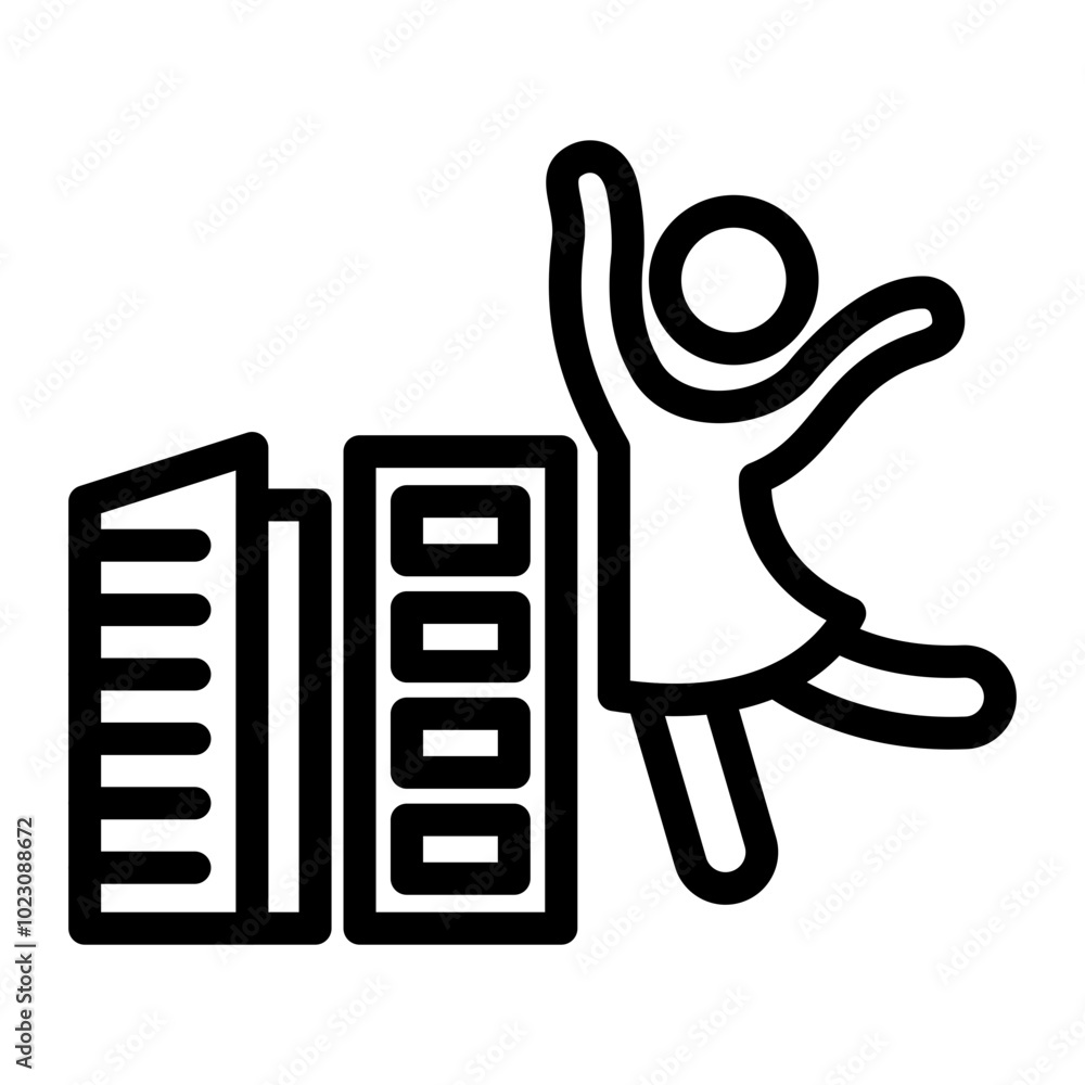 Urban Ballet Vector Design Icon Style Urban Ballet Vector Design Icon Style