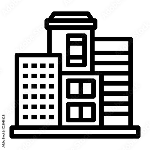 City Synchrony Vector Design Icon Style