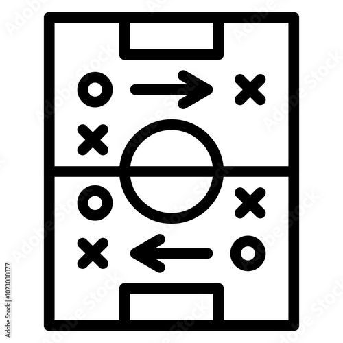 Soccer Strategist Vector Design Icon Style