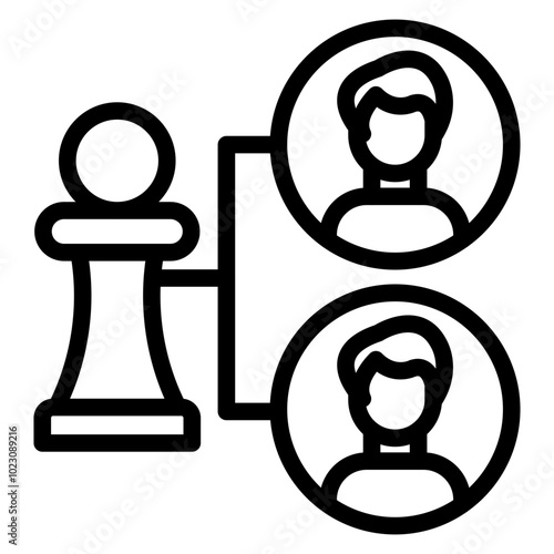 Squad Strategist Vector Design Icon Style