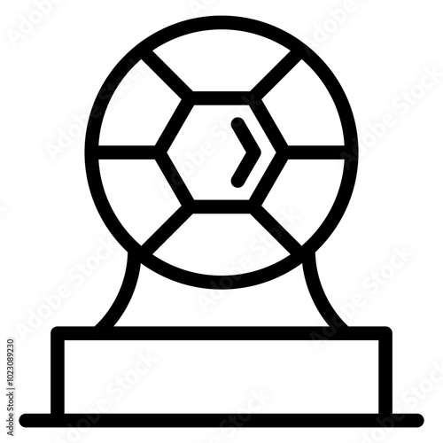 Soccer Sculptor Vector Design Icon Style