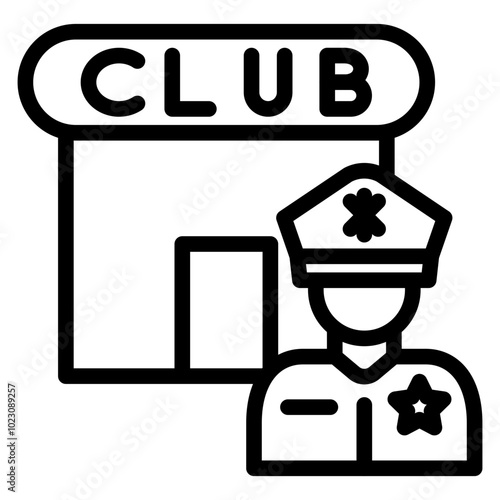 Club Commander Vector Design Icon Style