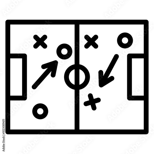 Soccer Strategizer Vector Design Icon Style