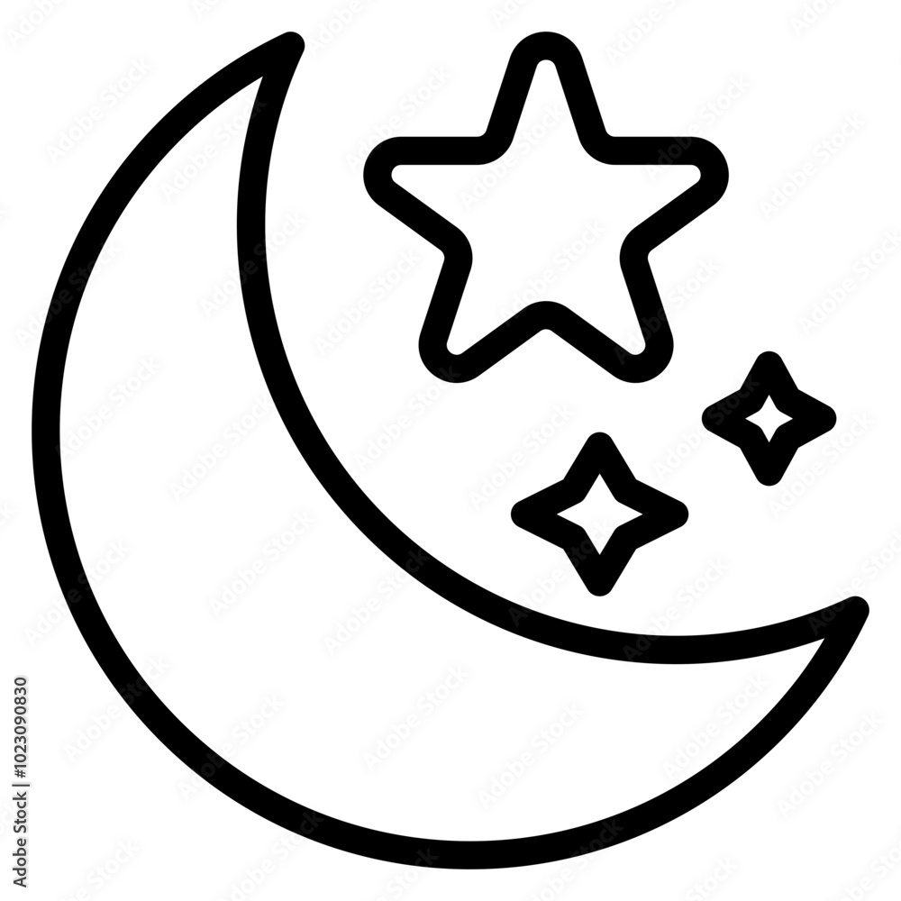 Moon Vector Design Icon Style Moon Vector Design Icon Style