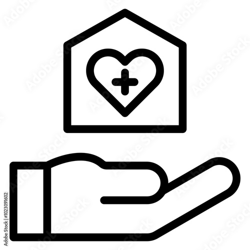 Respite Care Vector Design Icon Style