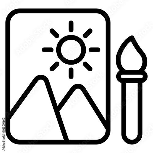 Art Therapy Vector Design Icon Style