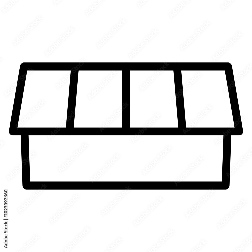 Condiment Tray Vector Design Icon Style Condiment Tray Vector Design Icon Style