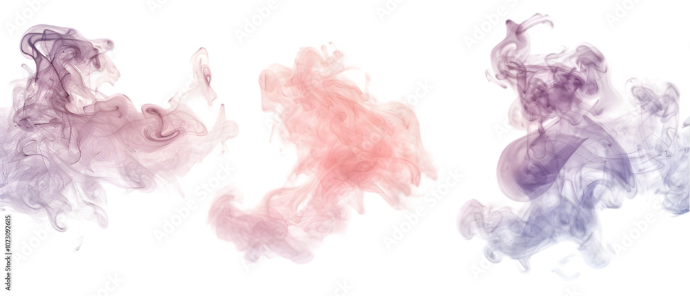 Fototapeta premium colour smoke png transparent background