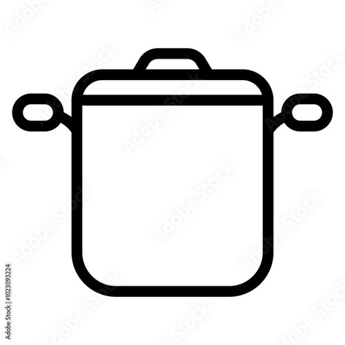 Soup Pot Vector Design Icon Style
