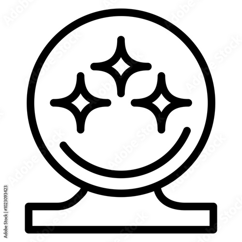 Crystal Ball Vector Design Icon Style
