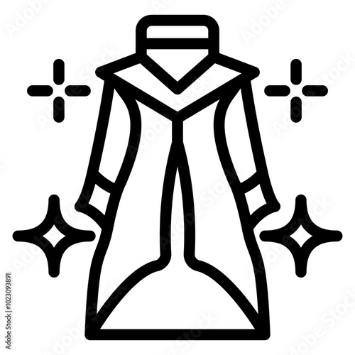 Wizardry Robes Vector Design Icon Style