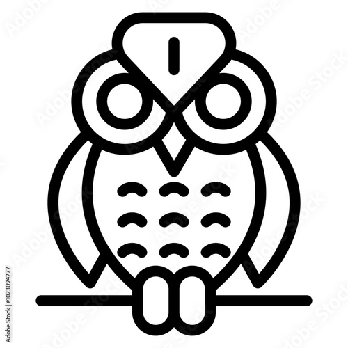 Owl Wings Vector Design Icon Style