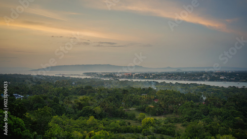 Early evening ordinary scenery in Bohol, Philippines