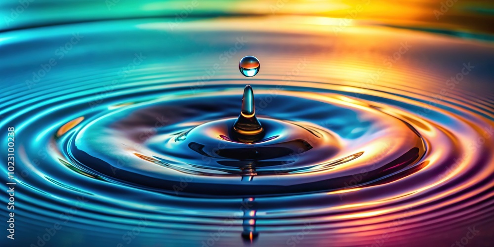 Water drops fall in a tranquil pool, producing a harmonious symphony of ripples, creating mesmerizing slow-motion visuals that evoke a sense of peaceful serenity. Water drops fall in a tranquil pool, producing a harmonious symphony of ripples, creating mesmerizing slow-motion visuals that evoke a sense of peaceful serenity.